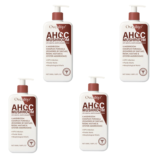 Oveallgo® AHCC Mushroom HPV Genital Warts Eraser Cream Pro (Pack of 4)